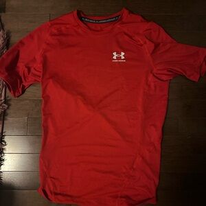 Under Armour Men's Vibrant Red Short Sleeve Tee